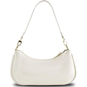 Shoulder Bags for Women Leather Cute Hobo Tote Handbag Under the Arm Purses Mini Clutch Purse with Zipper Closure