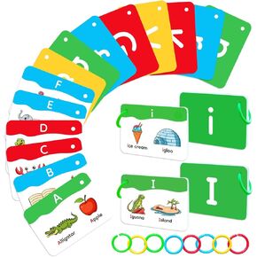 Alphabet Flash Cards,ABC Letter Flash Cards for Toddlers Ages 2 3 4 5 Years Old,Educational Reading Phonics Flashcards Preschool Kindergarten Classroom Learning Activities,Speech Therapy