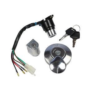 JDMSPEED New Ignition Switch Fuel Gas Cap Helmet Seat Lock Key Set Replacement For Honda Rebel 250 CMX250