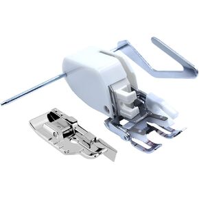Open Toe Walking Foot W/Guide,for Quilting and Sewing Stitch Through Multiple Layers, Fits Brother Sewing Machines and More（Free 1pcs 1/4" Quilting Foot