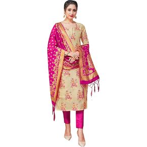 Elina fashion Indian Pakistani Women's Readymade Dress Art Silk Woven || Stitched Salwar Kameez || Silk Dupatta Punjabi Suit