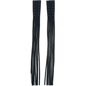 Motorcycle Black Leather Brake Clutch Lever Grip Cover with Fringes for Harley-Davidson Dyna FXDX Super Glide Sport