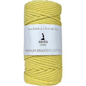 5mm Premium Braided Cotton Cord with core, 109 Yards, Macrame and Crocheting, Soft Cotton Air Rope, Craft String (Dusty Terracotta)