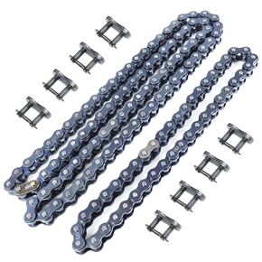 Front Rear 420 Jackshaft Chain 42 Links and 90 Links Mini Bike Drive Chain for Coleman CT200U CT200U-EX BT200X Baja Warrior Heat Mini Baja Massimo MB165 MB200 Mini Bike Heavy Duty Parts