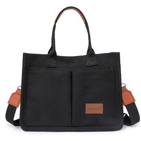 Large Canvas Tote Bag for Women, Computer Bags for Laptops for Women, Multiple Pockets Are Suitable for Work