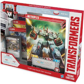Transformers TCG Metroplex Deck | Foil Titan-Sized Character Card | 44 Cards Incl. Scamper, Six Gun, Slammer