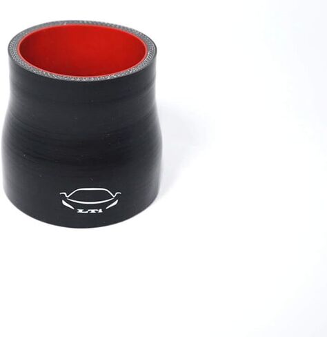 LTI Universal 70mm to 76mm 4-Ply Reinforced High Performance 2.75" to 3" ID Straight Reducer Silicone Hose Coupler (2.75"-3" Black) in Saudi Arabia