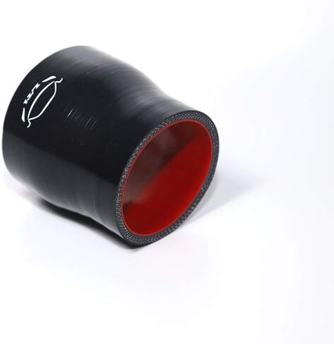 LTI Universal 70mm to 76mm 4-Ply Reinforced High Performance 2.75" to 3" ID Straight Reducer Silicone Hose Coupler (2.75"-3" Black) in Saudi Arabia