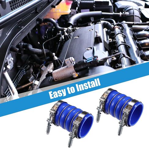uxcell 1 Set Silicone Charge Cooler Intercooler Hoses with Clamps 84-92mm Fit for Semi Trucks Turbocharger Replace in Saudi Arabia