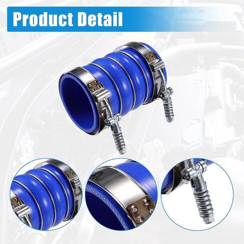 uxcell 1 Set Silicone Charge Cooler Intercooler Hoses with Clamps 84-92mm Fit for Semi Trucks Turbocharger Replace in Saudi Arabia