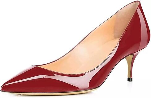 Axellion Pumps for Women, Kitten Heel Pumps Pointed Toe Shoes Slip-On High Heel for Dress Office in Saudi Arabia