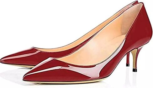 Axellion Pumps for Women, Kitten Heel Pumps Pointed Toe Shoes Slip-On High Heel for Dress Office in Saudi Arabia