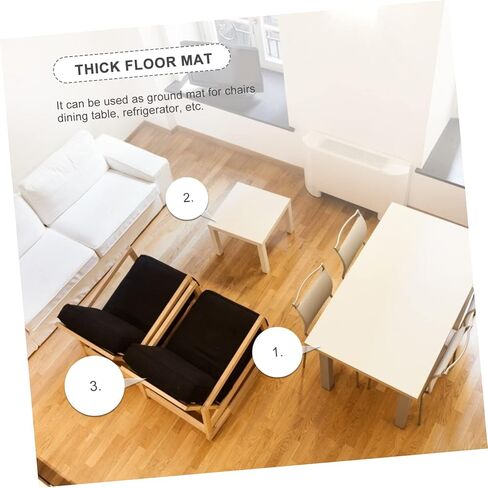 EXCEART Transparent Carpet PVC Rolling Chair Mat Non-Slip Chair Mat Clear Table Cover Waterproof Floor Protector Ground Mat Plastic Chair Mat Computer Desk Mat Floor Mat Wooden Floor in Saudi Arabia