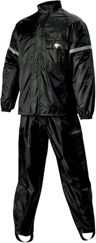 Nelson Rigg Weatherpro Rain Suit; 100% Waterproof, Pants and Jacket Included with Reflective striping (Black, X-Large) in Saudi Arabia