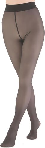 Ultra Comfy Faux Sheer Fleece Lined Thermal Tights, Fake Translucent Thick Warm Pantyhose in Kuwait