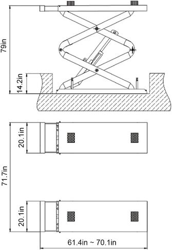 HPDMC Motorcycle Deck - Scissor Lift - Motor Park Jack, Portable Deck Motorcycle Center Stand 500Kg / 1100lbs, Red丨Wide丨8099 (HPDMC-QBMTS080990) in Saudi Arabia