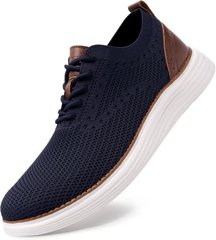 Men's Casual Dress Oxfords Shoes Mesh Lightweight Breathable Fashion Sneakers Business Walking Shoes in Saudi Arabia