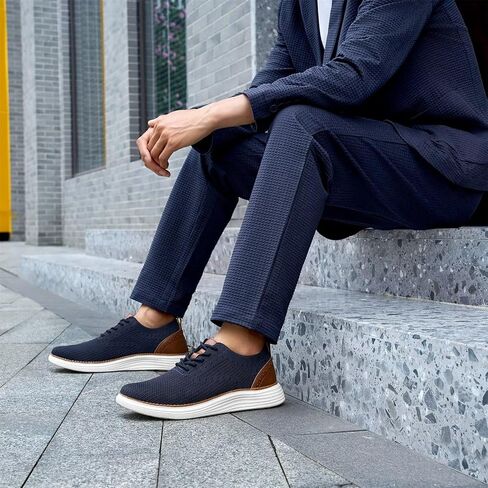 Men's Casual Dress Oxfords Shoes Mesh Lightweight Breathable Fashion Sneakers Business Walking Shoes in Saudi Arabia
