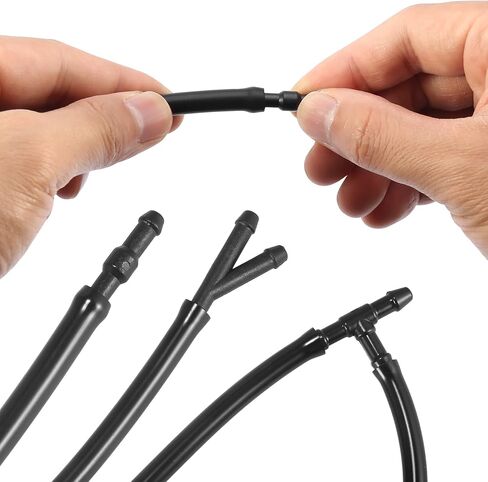 X AUTOHAUX 4pcs Windshield Wiper Washer Nozzle Replacement for Subaru Impreza 2008-2012 47230 Single Hole Water Sprayer CarSprayer Jet in Saudi Arabia