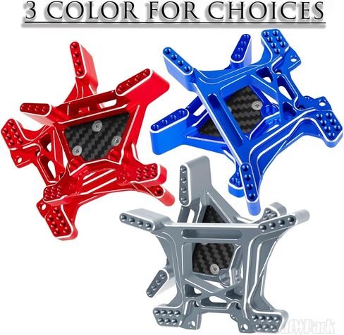 RC Front Rear Shock Tower Shock Mounts Upgrades Part for 1/10 Rustler 4X4 (VXL),2PCS Aluminum Shock Tower Shock for 1/10 Rustler 4WD (VXL),Navy Blue in Kuwait