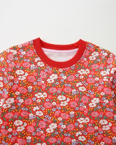 Hongshilian Girls Cotton Chirstmas Dress Long Sleeve Cartoon Appliques Casual Playwear Dresses in Kuwait