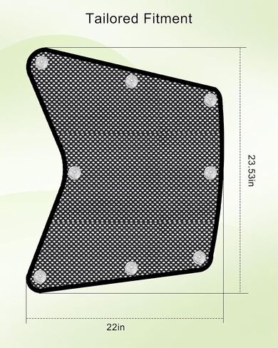 1 Pair Trucks Side Window Shades Fit for Freightliner Volvo VNL International Trucks, Mesh Semi Truck Accessories Interior for Sunshade Glass Protection UV Protection (Suction Cup) in Saudi Arabia