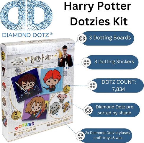 DIAMOND DOTZ ® - مجموعة الأعمال الفنية للرسم الماسي لهاري بوتر دوتزيس، مجموعات فنية ماسية هاري بوتر، فن هاري بوتر الماسي، لوحة هاري بوتر الماسية، لوحة ماسية هاري بوتر in Saudi Arabia