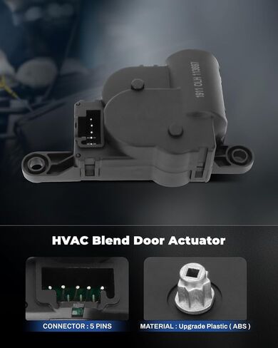 604-007 HVAC Blend Door Actuator A/C Set of 1 Air Door Actuator for 1998-2004 Replace 4734772AB,4734772AC,4734772AD in Kuwait