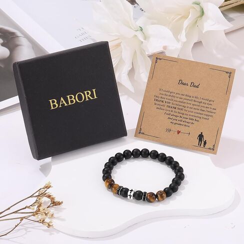 Cross Bracelet for Men Dad Father Husband Son Brother Grandson Father's Day Birthday Graduation Christian Faith Religious Bracelets First Communion Confirmation Gifts in Kuwait