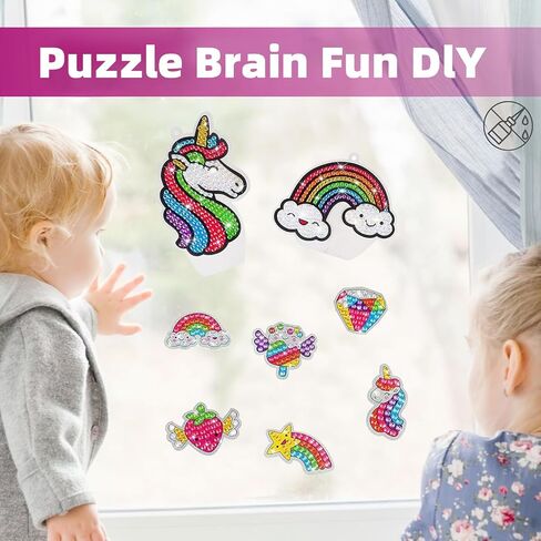 luoisaci 14pcs جوهرة كبيرة الماس فن الرسم الفنون الحرف سلاسل المفاتيح suncatchers مجموعات للهدايا، طقم الطلاء الفسيفساء بالأرقام للبنين الفتيات طفل صغير DIY إنشاء جوهرة الخاصة بك in Saudi Arabia