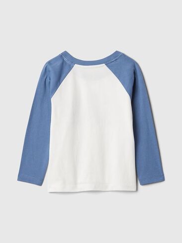 GAP Boys' Long Sleeve Logo Raglan Tee in Saudi Arabia