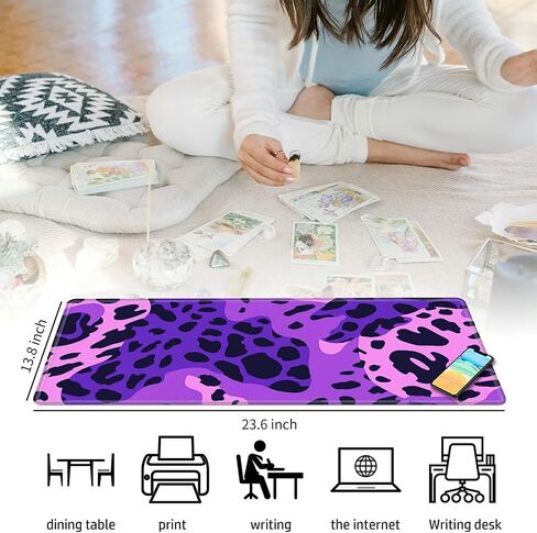 for TCG Card Mat Playmat Mouse pad, 23.6 x 13.8 inch Game Mat for MTG RPG CCG Trading Card Game Playmats Table Mat Perfect for Card Games Video Games Computer Office,Turtles Swimming in Saudi Arabia
