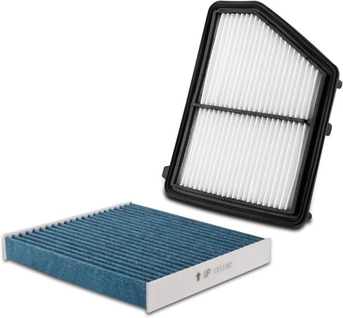 1Pcs HEPA Cabin Air Filter and 1Pcs Engine Air Filter Fit for Civic 2.0L (2016-2023), HR-V 2.0L (2023) Activated Carbon Cabin Filter Replacement CF11182 CA12051 in Saudi Arabia
