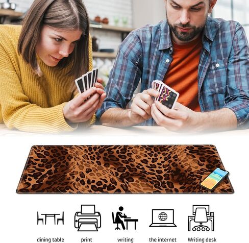 حصيرة اللعب لـ MTG، حصيرة الألعاب مقاس 24 × 14 بوصة، دعامة مطاطية غير قابلة للانزلاق TCG وحصيرة ألعاب اللوحة للبطاقات، مفارش مكتب لوحة الماوس - برج القط الأسود in Kuwait