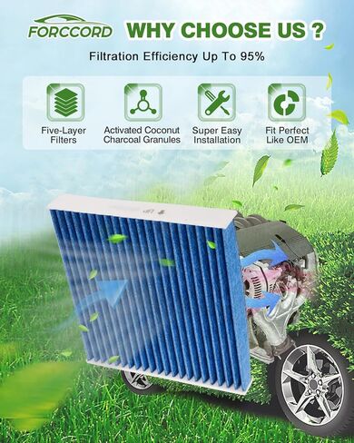 1Pcs HEPA Cabin Air Filter and 1Pcs Engine Air Filter Fit for Civic 2.0L (2016-2023), HR-V 2.0L (2023) Activated Carbon Cabin Filter Replacement CF11182 CA12051 in Saudi Arabia