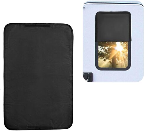 غطاء باب ونافذة RV - سهل التركيب - تعتيم الشمس وحماية الخصوصية لعربات التخييم 25 بوصة × 16 بوصة in Kuwait