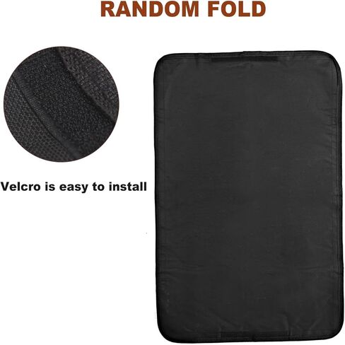 غطاء باب ونافذة RV - سهل التركيب - تعتيم الشمس وحماية الخصوصية لعربات التخييم 25 بوصة × 16 بوصة in Kuwait