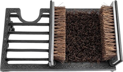 MyGift Heavy Duty Shoe Scraper and Boot Brush, Vintage Cast Iron Shoe Dirt Scrubber Cleaner/Outdoor Boot Mud Brush in Saudi Arabia