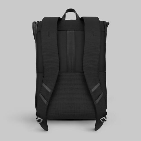 The Frenchie Co. Work/Travel Speed Backpack |Gray| Patented Self-Adjusting Straps |Expandable (22-28L) Laptop Backpack| Anti-Theft Magnetic Closure |16in computer| Ballistic Nylon & Italian Leather in Saudi Arabia