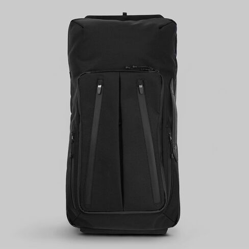The Frenchie Co. Work/Travel Speed Backpack |Gray| Patented Self-Adjusting Straps |Expandable (22-28L) Laptop Backpack| Anti-Theft Magnetic Closure |16in computer| Ballistic Nylon & Italian Leather in Saudi Arabia