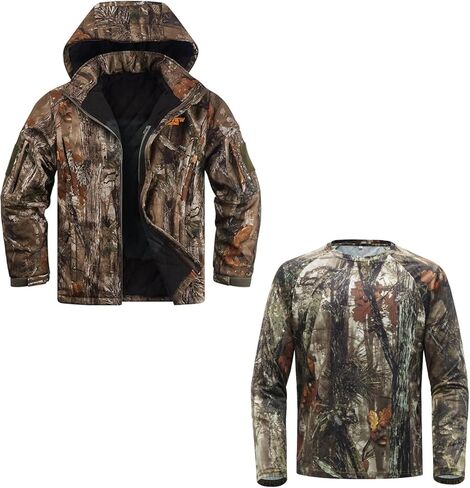 NEW VIEW سترة صيد معزولة بشجرة Camo - M + قميص صيد مموه - M in Kuwait