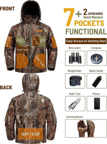 NEW VIEW سترة صيد معزولة بشجرة Camo - M + قميص صيد مموه - M in Kuwait