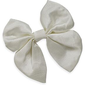 Expo International Vintage Bridal Satin Bow Applique Tulle, White