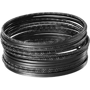 مجموعة أساور وأساور معدنية سوداء متعددة التركيب من 80S للنساء، مجموعة مجوهرات بوهو متعددة الطبقات وقابلة للتكديس. in Kuwait