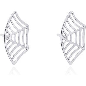 Spider Web Earrings for Women Spider Web Cartilage Earring Funny Fake Spider Punk Stud Earring Hip Hop Goth Halloween Piercing Earring Accessories Jewelry
