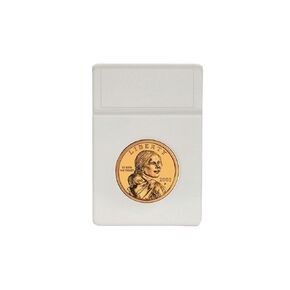 BCW Coin Display Slab Inserts - Small Dollar | 25 Pack Slab Inserts | White Foam Archival Storage Inserts for US "Sacagawea" Dollar Collectors | Sized for 26.5mm Coins | Compatible with BCW Slabs