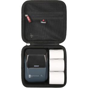 Mchoi Hard Case Suitable for NIIMBOT B1/B21 Label Maker, Waterproof Shockproof Bluetooth Portable Label Printer Protective Case, Case Only