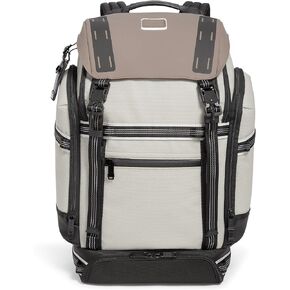 TUMI - Alpha Bravo Expedition Flap Backpack - Large Carry On Backpack - 21.0" X 12.5" X 7.5" - Fits up to 17" Laptop - Steel