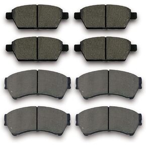Front Rear Ceramic Brake Pads Fit For Ford For Fusion 2006-2012,For Lincoln MKZ 2007-2012,For Lincoln Zephyr 2006,For Mazda 6 2006-2013,For Mercury Milan 2006-2011
