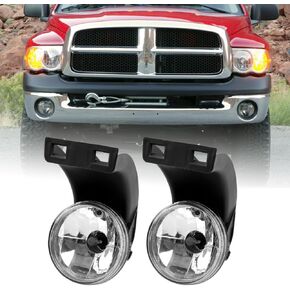 Fog Lights Set Compatible with Dodge Ram 1500 2002-2008/Dodge Ram 2500 3500 2003-2009 Driver & Passenger Side CH2592121 CH2593121